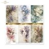 dekoracyjne wzory, motywy kwiatowe, bukiet kwiatów, Ogród Muz, Garden of Muses * Mulberry decoupage paper FPA1005, decorative patterns, floral motifs, bouquet of flowers, Garden of Muses *Seria Garden of Muses